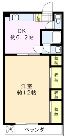内田コーポ 間取り