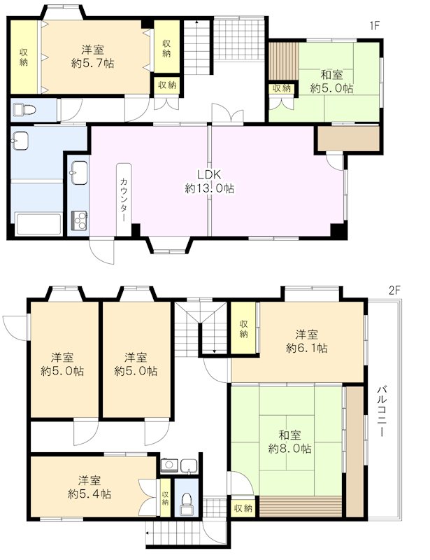 中野山王B戸建 間取り