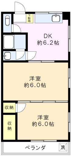 内田コーポ 間取り